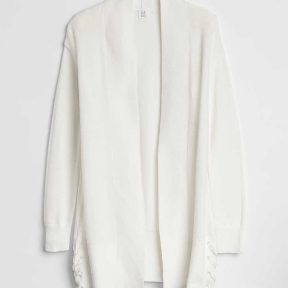 Gap side-lace cardigan